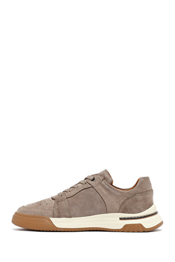 Derimod Men's Beige Lace-Up Suede Leather Sneaker 25Sfd641710