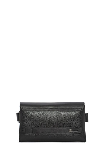 Derimod Men's Black Leather Handbag 23Wbd3201Ft