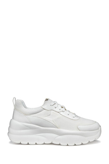 Geox Women's White D Xtors D - Mesh + Geobuck Lace-Up Thick Sole Sneaker D551Fd01454C1000