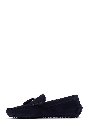 Derimod Men's Navy Blue Suede Leather Genuine Leather Shoes Casual Daily Shoes 25Sfd630510