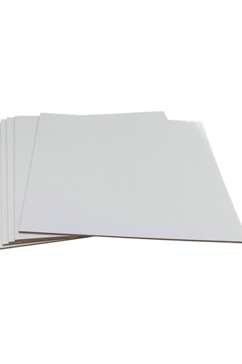 alenked 24X24 cm White Pie Pastry Base Thick 5 Pieces