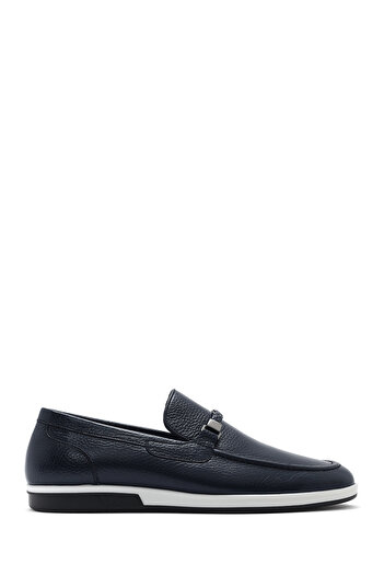 Derimod Men's Navy Blue Genuine Leather Casual Shoes Casual Daily Shoes 25Sfd6006Ft