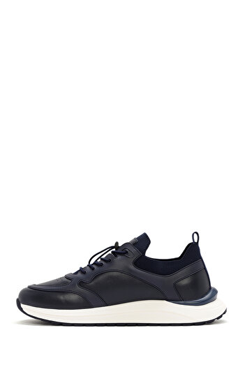 Derimod Δερμάτινο ανδρικό αθλητικό παπούτσια Navy Blue - Lace-up, Μοντέλο No: 24WFD 692518