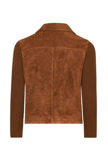 Derimod Marcus Men's Brown Suede Leather Jacket 24Wgd 654710
