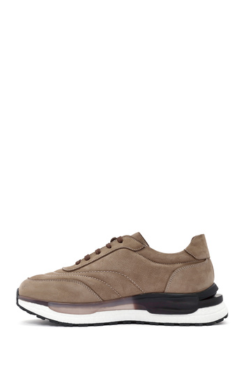 Derimod Ανδρικό δερμάτινο sneaker με κορδόνια σε μπεζ χρώμα 24WFD6712V3