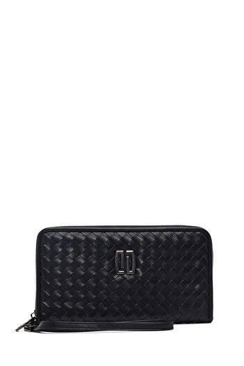 Derimod Black Knitted Men's Wallet - 000A2D 360429