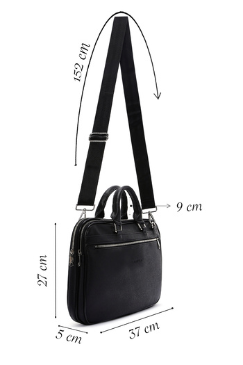 Derimod Men's Black Briefcase 22Wbd3002Ft