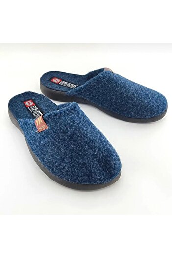GEZER Felted Poly Sole Comfortable Winter House Slippers Sturdy Carpet Slippers