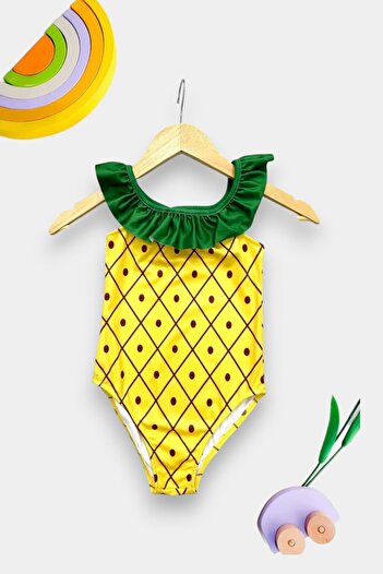 My Kids Wear Girl - Cross Ruffle Strap Swimsuit