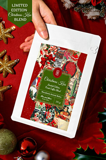Mim and More Christmas Kiss 2025 Coffee – Macadamia Aromalı Filtre Kahve 200 gr
