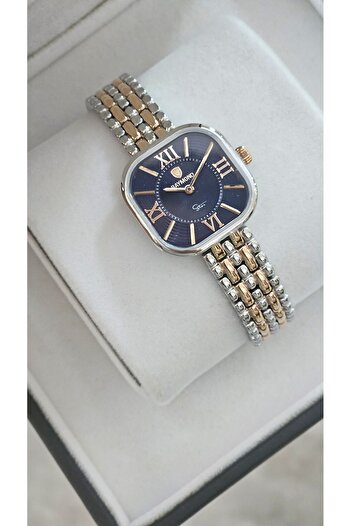 Raymond Rym-211503 Retro Square Steel Women's Watch - 2 Years Warranty Ipr-Bl