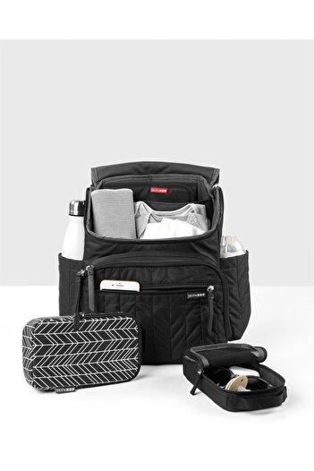 Skip Hop New Model Jersey Baby Care Bag - Matte Black