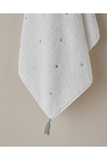 English Home Petite Dot Cotton Tassel Face Towel 50X80 cm Pink - Green