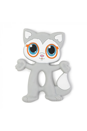 Nurio Silicone Teething Toy - Grey Cat