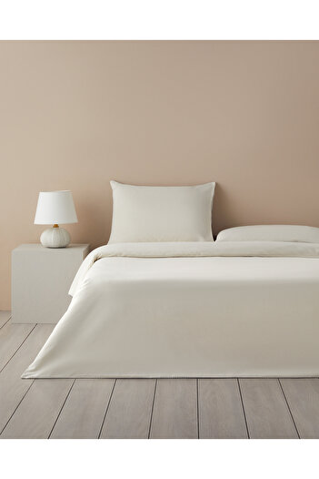 English Home Gray King Size Waffle Check Duvet Cover Set - 240X220 cm