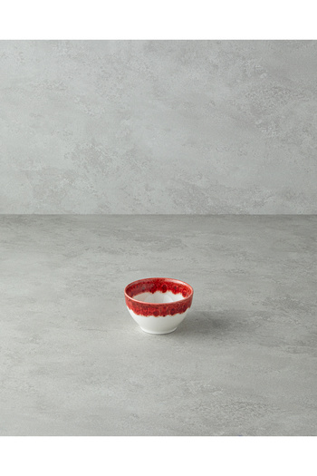 English Home Larry 10 cm Red Porcelain Bowl