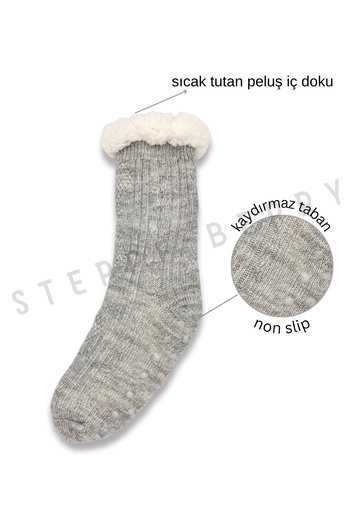 STEPPE BERRY Winter Plush Home Socks