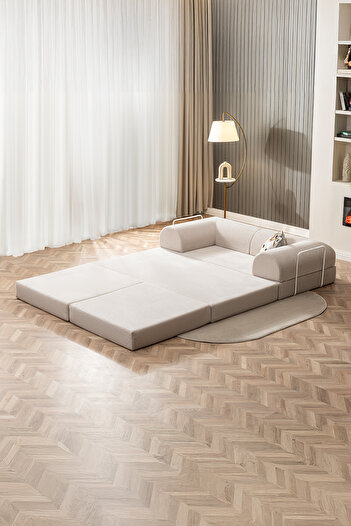 Doqu Home Bohem Uzanmalı Köşe Koltuk