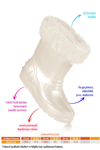 Kiko Kids Manas Pearlescent Waterproof Girl's Rain Boots