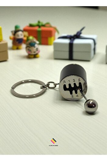 a life in games Colorful Moving Manual Gear Shift Keychain – 6 Forward Gear Car & Auto Keychain Model