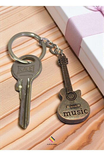 a life in games Guitar Keychain – Classic & Electric Model Decorative Metal Keychain |   Auto and Dual Keychain