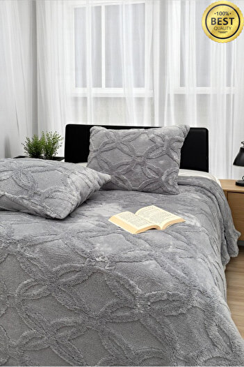 VESSİNOHOME Orion Series Wellsoft Double Bedspread Set 230×250 + 2 Pillowcases Blanket