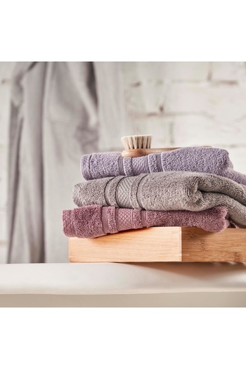 Linens Soft Cotton 50X85 cm Face Towel Dark Gray