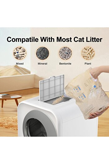 Golden cat 5G Smart Automatic Cat Litter Box with WIFI APP Control, Self-Cleaning, Odor-Free Ventila