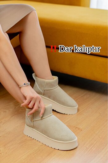 Slipcat Women's Boots Women's Shoes Fur Inside Boots Thick Soled Boots Model