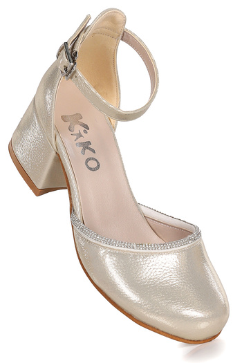 Kiko Kids Ressa Vakko Stoned Girl's 5 cm Heeled Sandals Evening Dress Shoes
