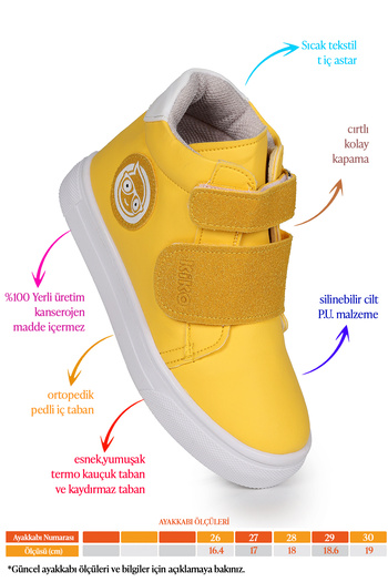 Kiko Kids Coyote Cırtlı Erkek Çocuk Günlük Bot Ayakkabı