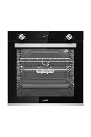 Samus Cuptor încorporabil SCE827GCF, electric, clasa A, 80 litri, 7 functii, Putere cuptor 2500 W