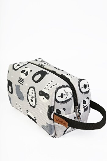 HAMUR Zippered Dirty Clean And Wet Dry Baby Laundry Clothes Outfit Multi-Purpose Makeup Bag Cartoon