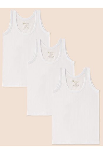 natuline Boy's Organic Cotton Combed Cotton 6-Pack Undershirt