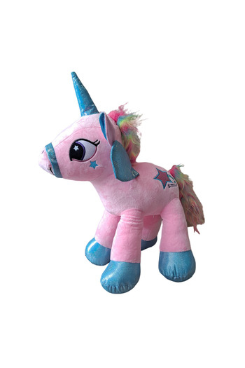 Toyska Plush Toy Unicorn Magic Rainbow, 50 cm, pink