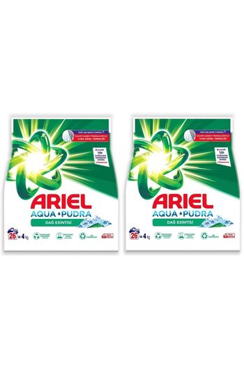 Ariel Dağ Esintisi 4 Kg Aquapudra Toz Çamaşır Deterjanı x2 Adet
