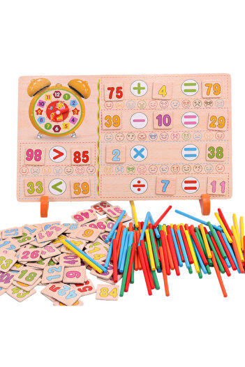 Toyska Joc lemn Matematica cu betisoare de numarat si tablita