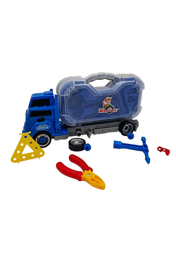 Toyska Dismountable Truck Toy with Tool Set, Sounds and Lights, Multicolor