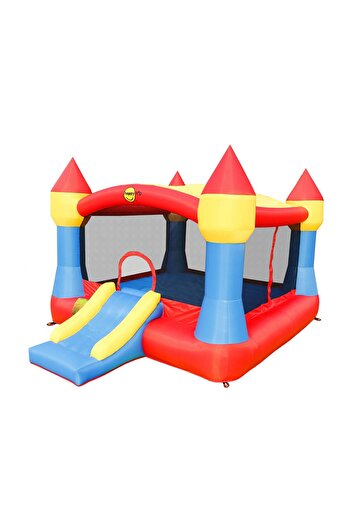 Happy Hop Super Castel inflatable mattress with slide, jumping space and removable sunshade