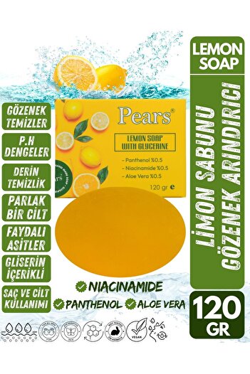 Pears Glycerin Lemon Soap 120 Gr