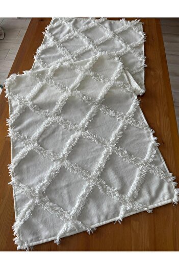 Markaev Baklava Püskül Detaylı Runner 50x140
