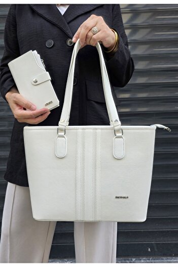 Just Polo JP Just Polo Original Women's Large Size 3-Compartment Shoulder Bag and Wallet Combination