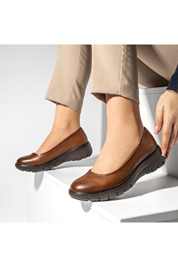 BMoD Women's brown casual shoes with a platform MOD13012