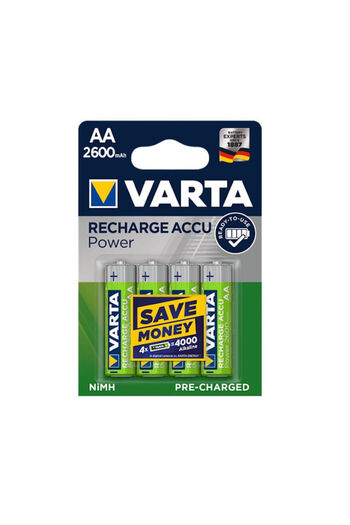 Varta AA R6 2600mAh Ni-MH batteries 4 pieces/set