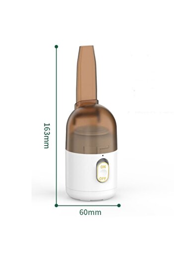 Flippy Portable Car Vacuum Cleaner, Flippy, Cordless Vacuum Cleaner, USB Charging, 2 in 1, 16.3x6 cm, White