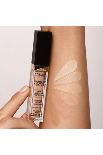 Eveline Cosmetics Wonder Match Liquid Concealer, 10 Light Vanilla, 7 ml