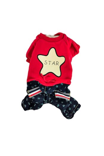 Doty Warm jumpsuit for small breed dogs, fabric material, size M,