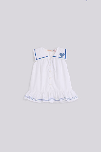 GB Baby Baby Girl White Dress