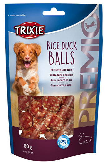 Trixie Recompense Pentru Caini, Premio, Bile Cu Orez Si Rata, 80 g, 31704