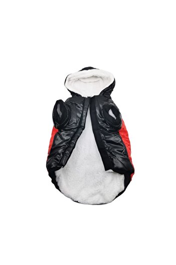 Doty Bruno's Jacket Doty® Warm Jacket for Small Dogs, XL, Black/Red